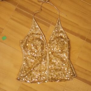 VENUS Gold Sequin Camisole